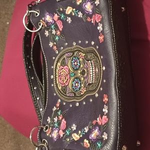 Sugar skull purse